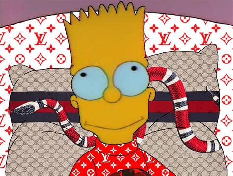 louis vuitton bart simpson|Bart Simpson Supreme x Louis Vuitton No.3 Artwork .